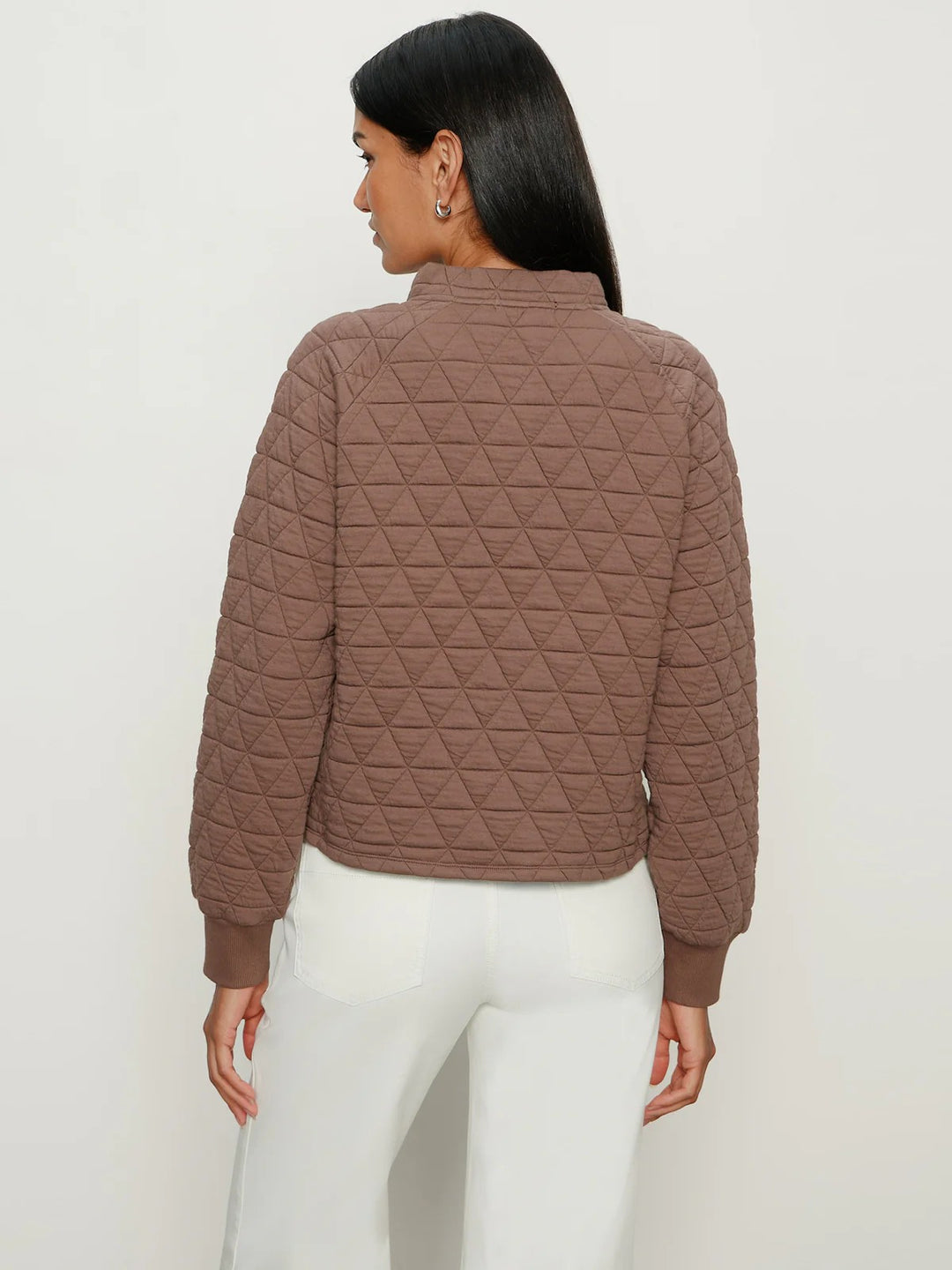 Morel Quilted Sweatshirt