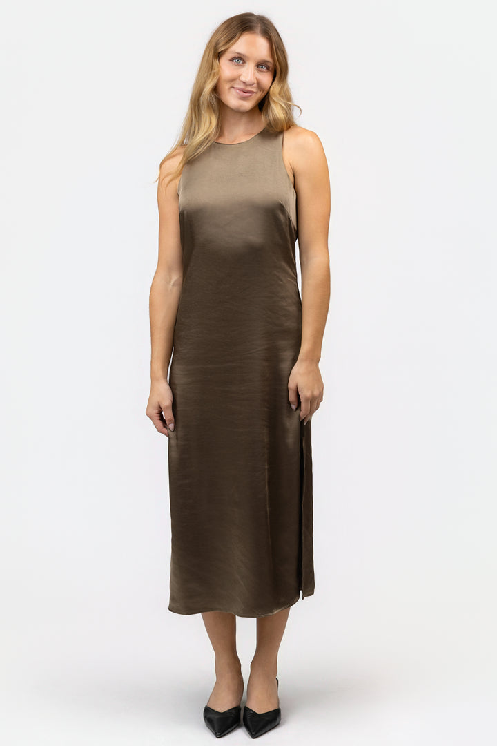 Moss Green Trina Midi Dress