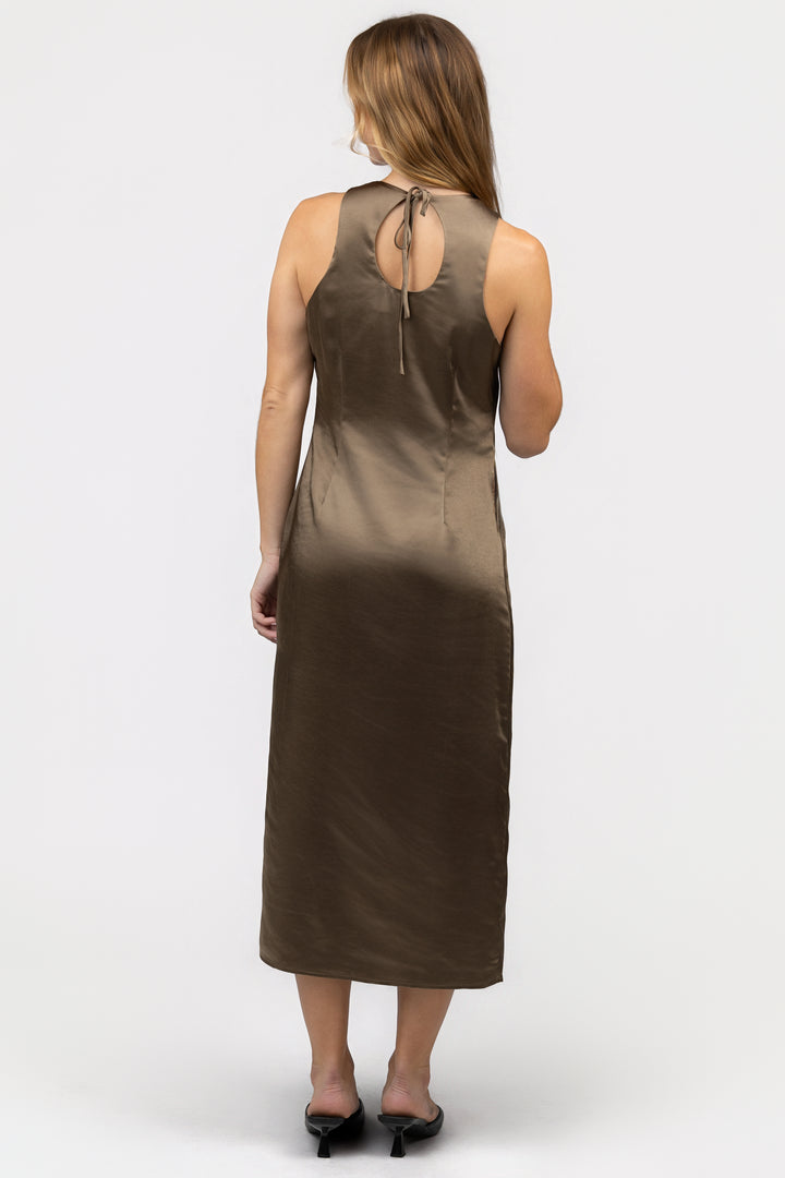 Moss Green Trina Midi Dress