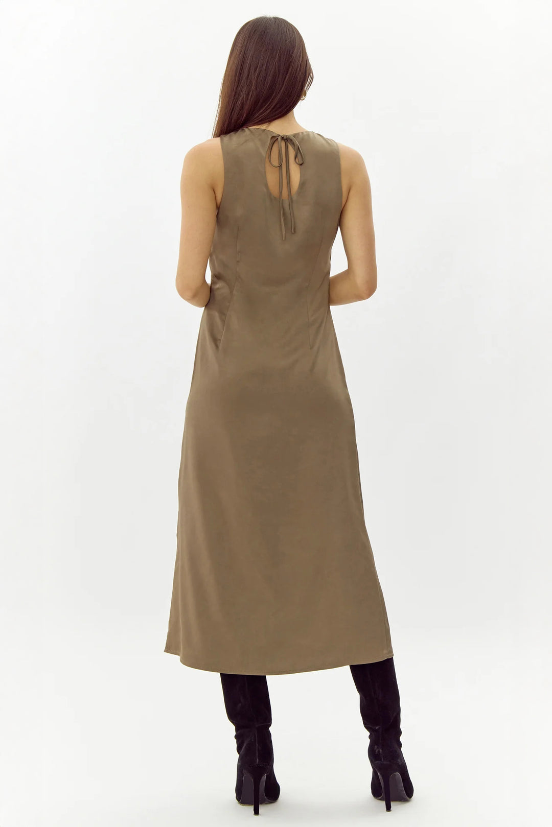 Moss Green Trina Midi Dress