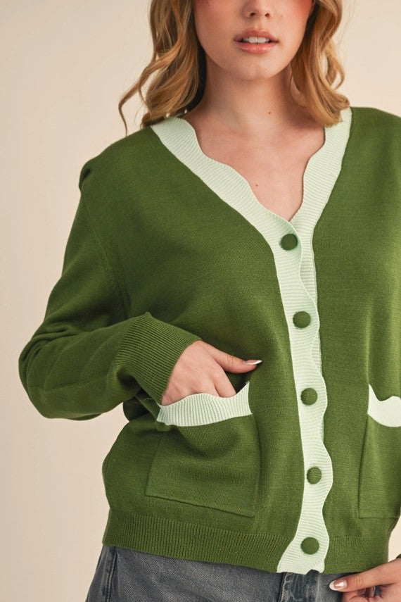Moss Blue Cardigan