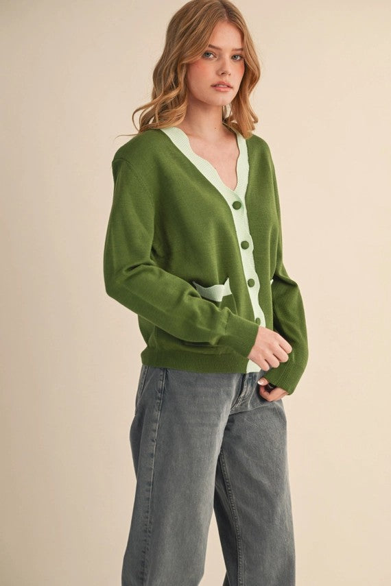 Moss Blue Cardigan
