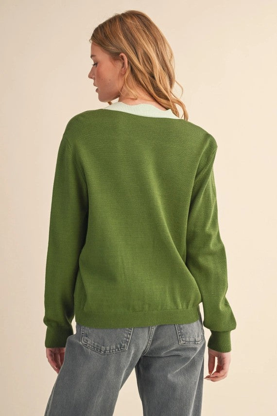 Moss Blue Cardigan