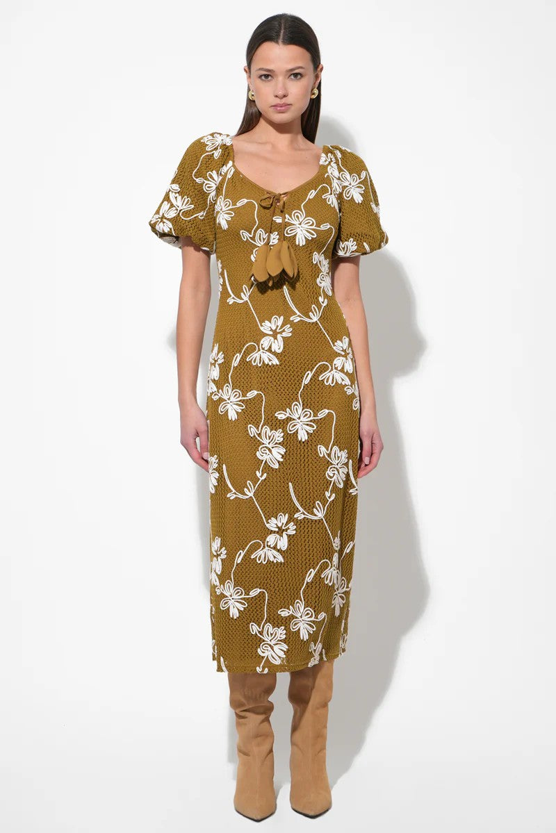 Moss Knit Anora Midi Dress