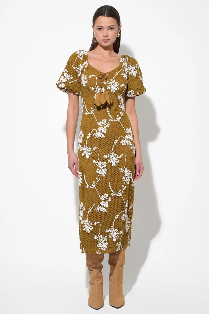 Moss Knit Anora Midi Dress