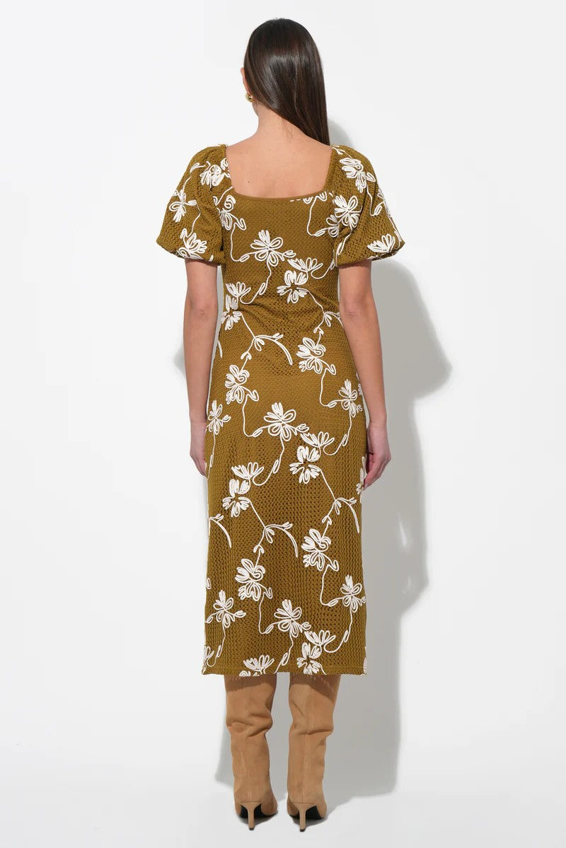 Moss Knit Anora Midi Dress