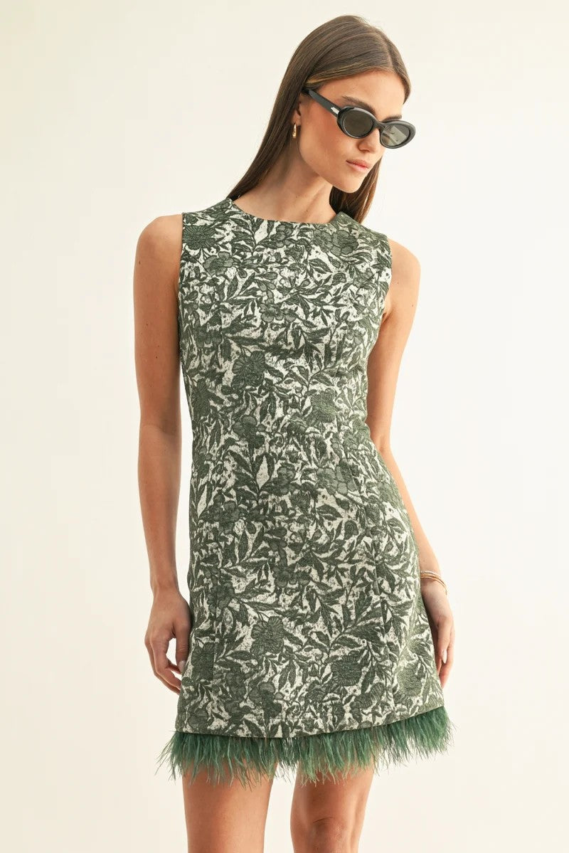 Moss Silver Dariel Mini Dress