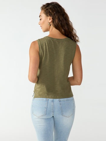 Mossy Green Love Me Knot Tank