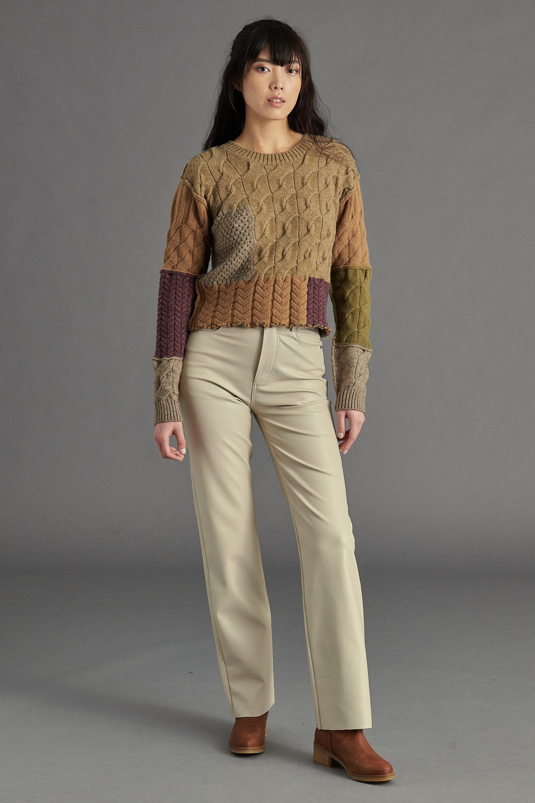 Multi Color Karter Knit Sweater