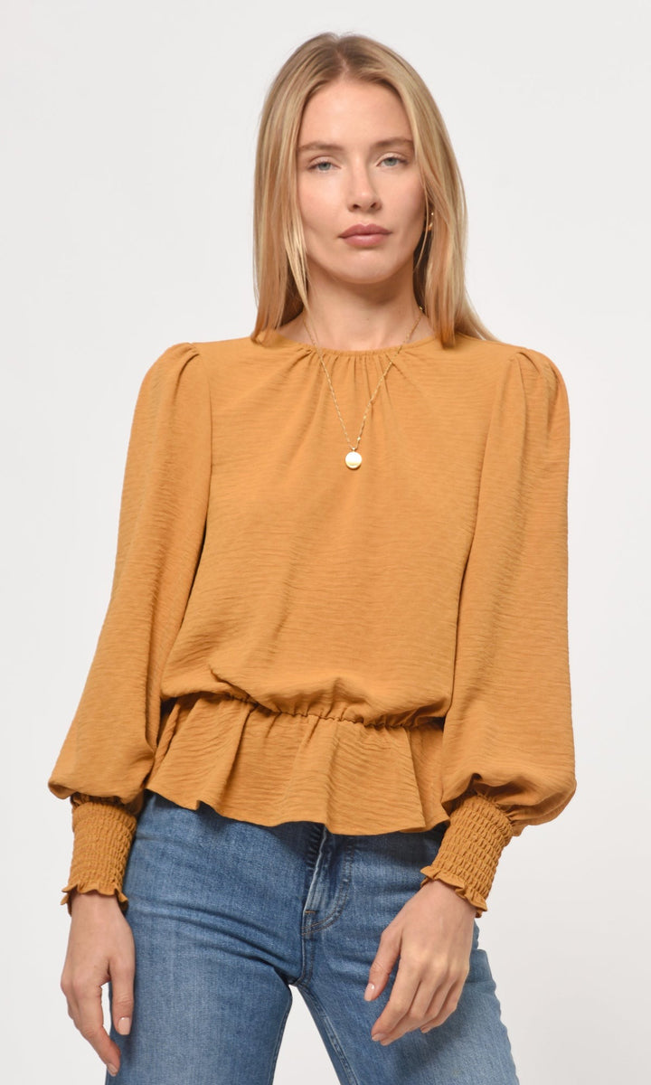 Mustard Long Sleeve Bruna Blouse