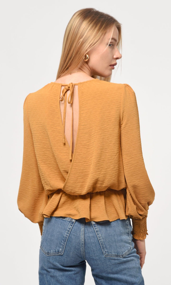 Mustard Long Sleeve Bruna Blouse