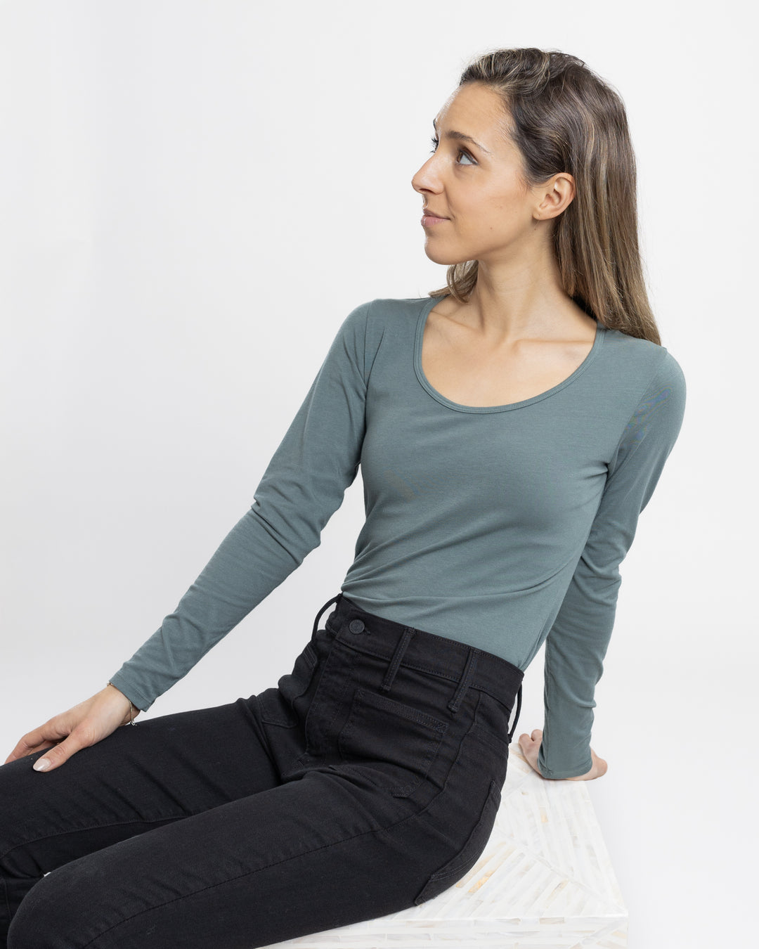 Myrtle Green Long Sleeve Tee