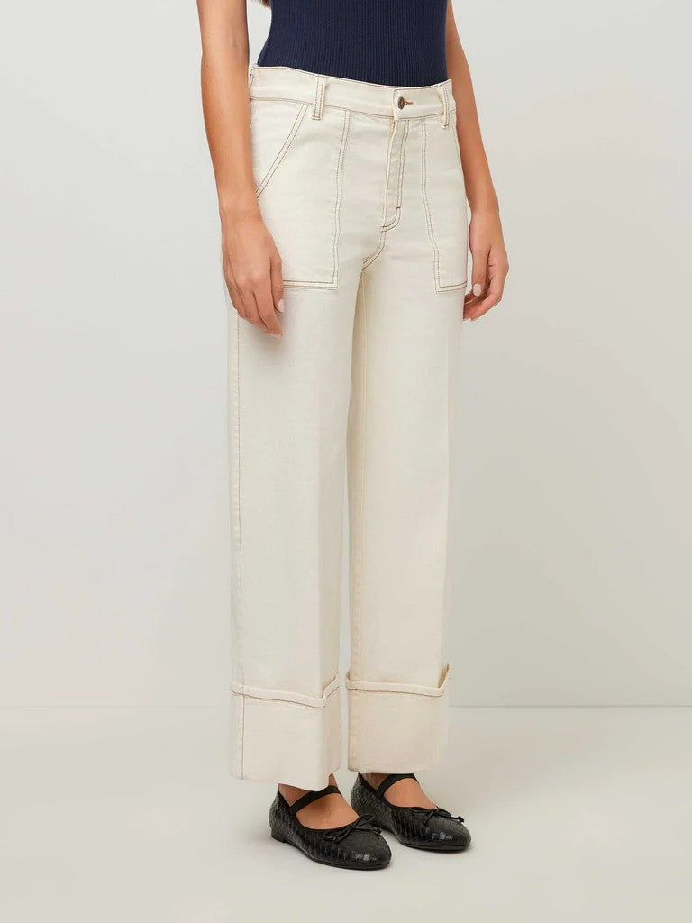 Natural Cuffed Jean