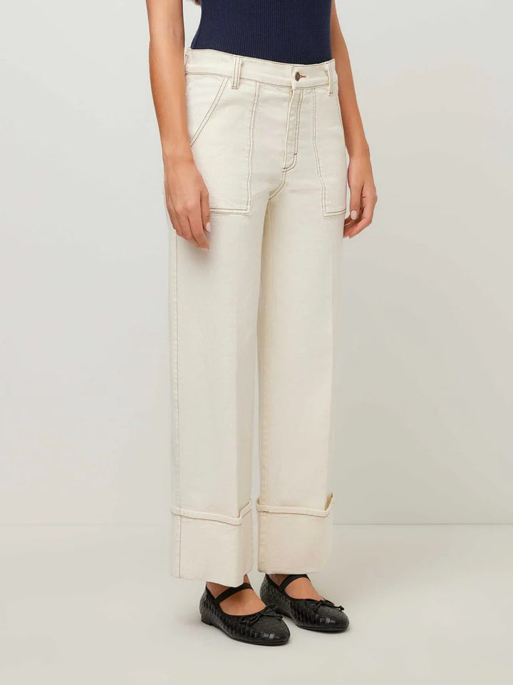 Natural Cuffed Jean