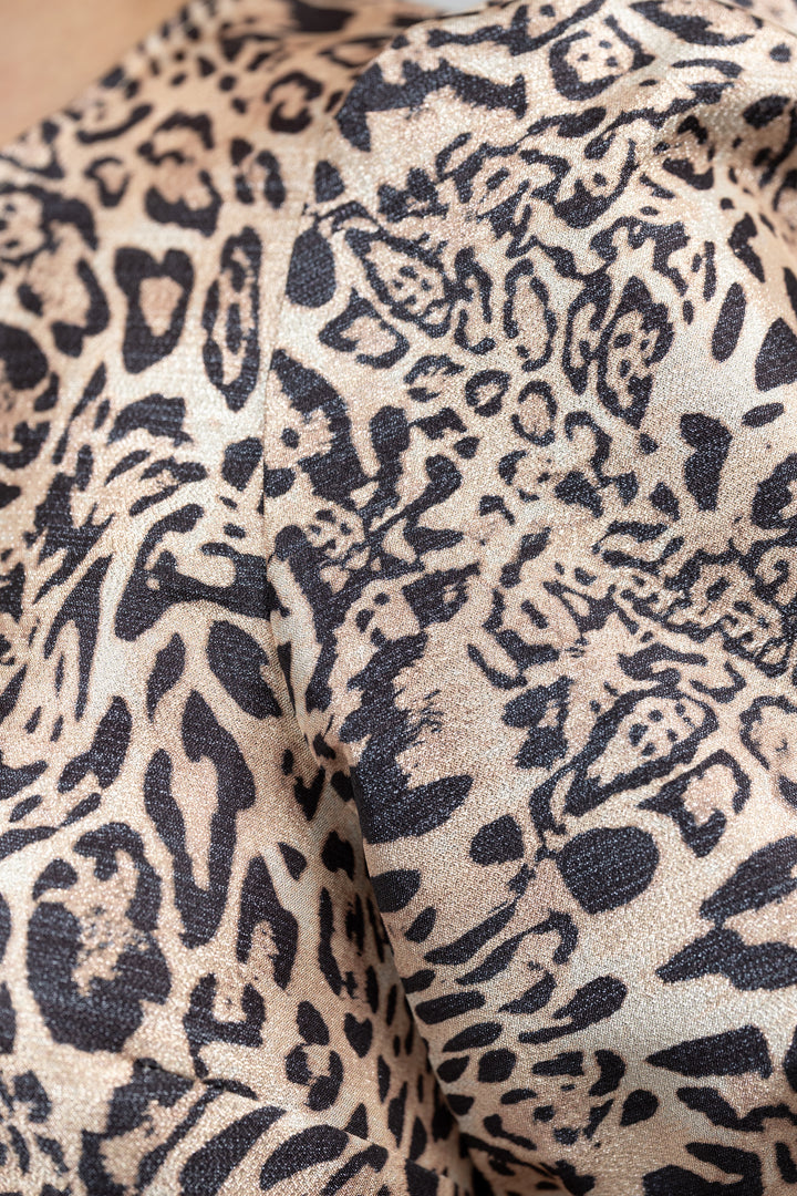 Natural Leopard Swirl Nadine Top