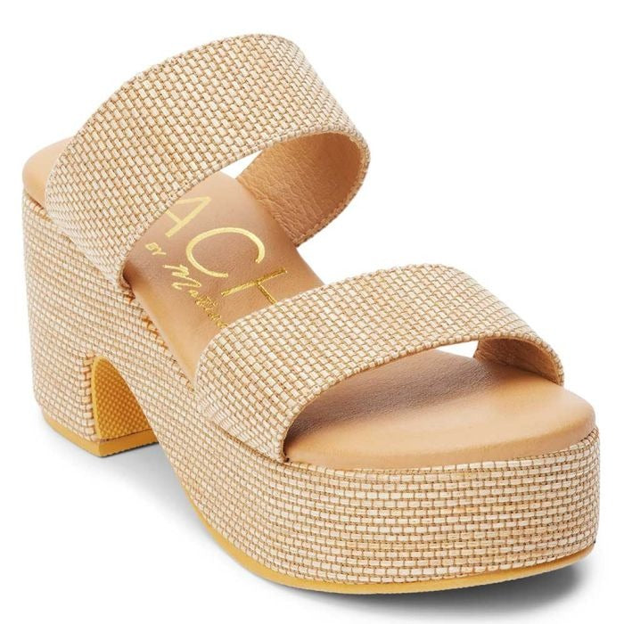 Natural Woven Ocean Avenue Platform Sandals