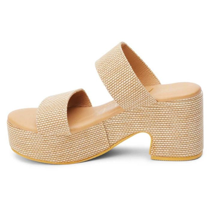 Natural Woven Ocean Avenue Platform Sandals