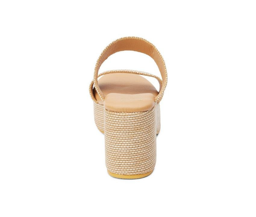 Natural Woven Ocean Avenue Platform Sandals