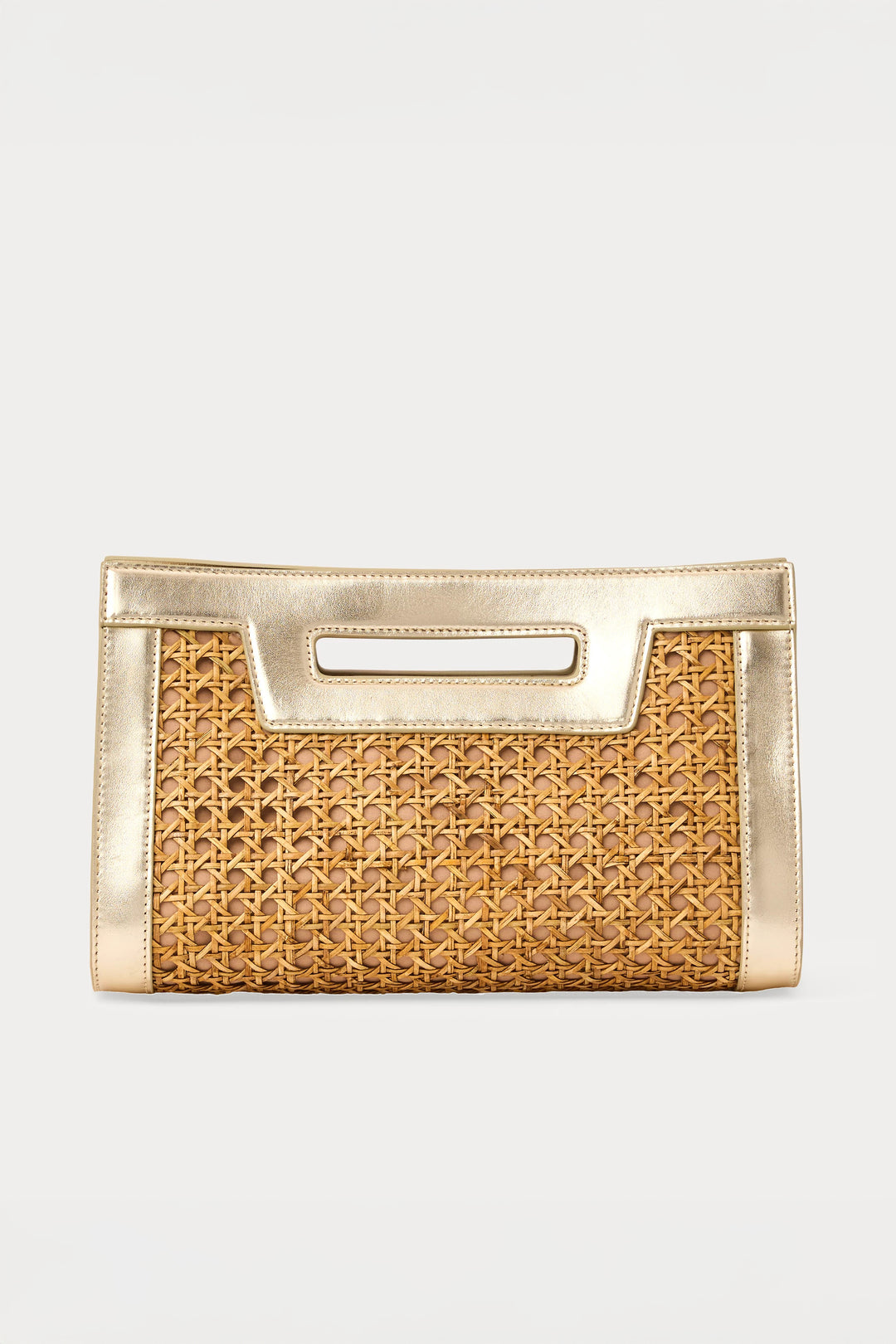 Natural Cane Liza Clutch