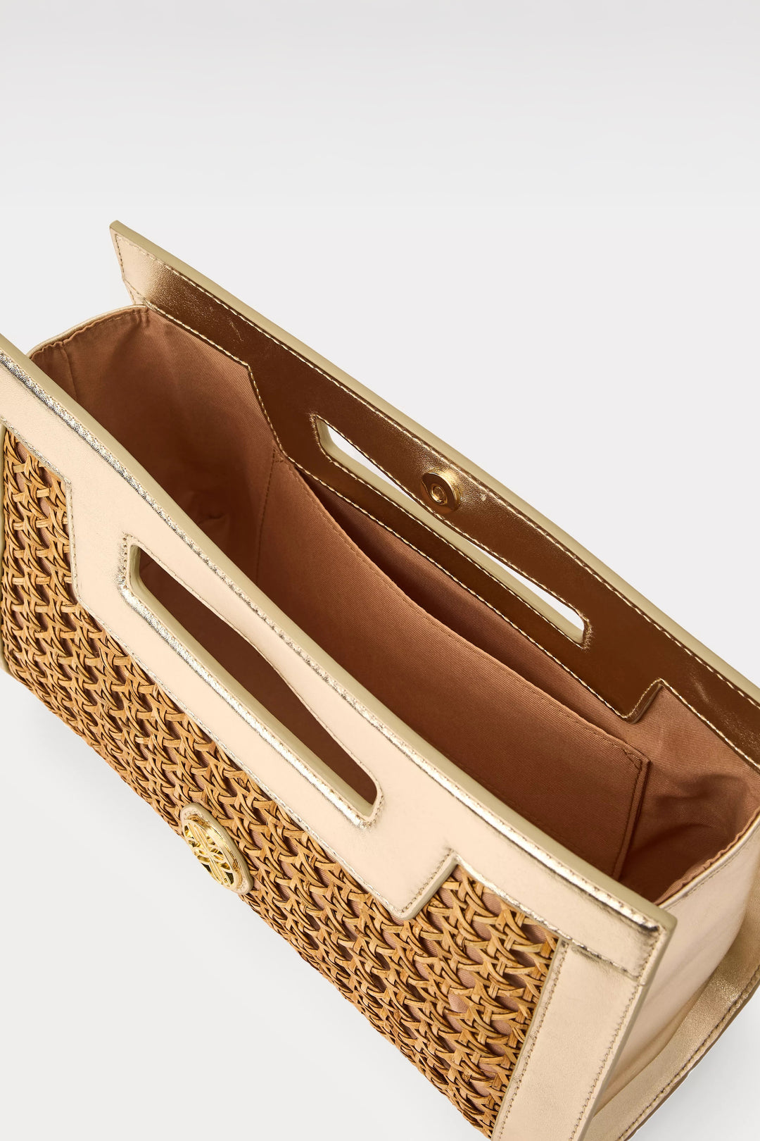 Natural Cane Liza Clutch
