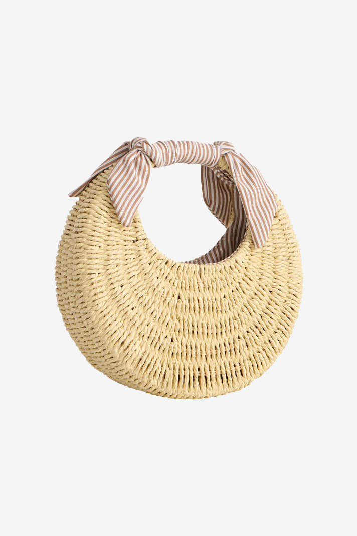 Natural Woven Luna Mini Bag