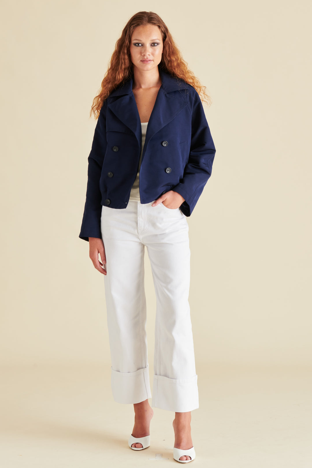 Navy Blue Maris Bomber Jacket