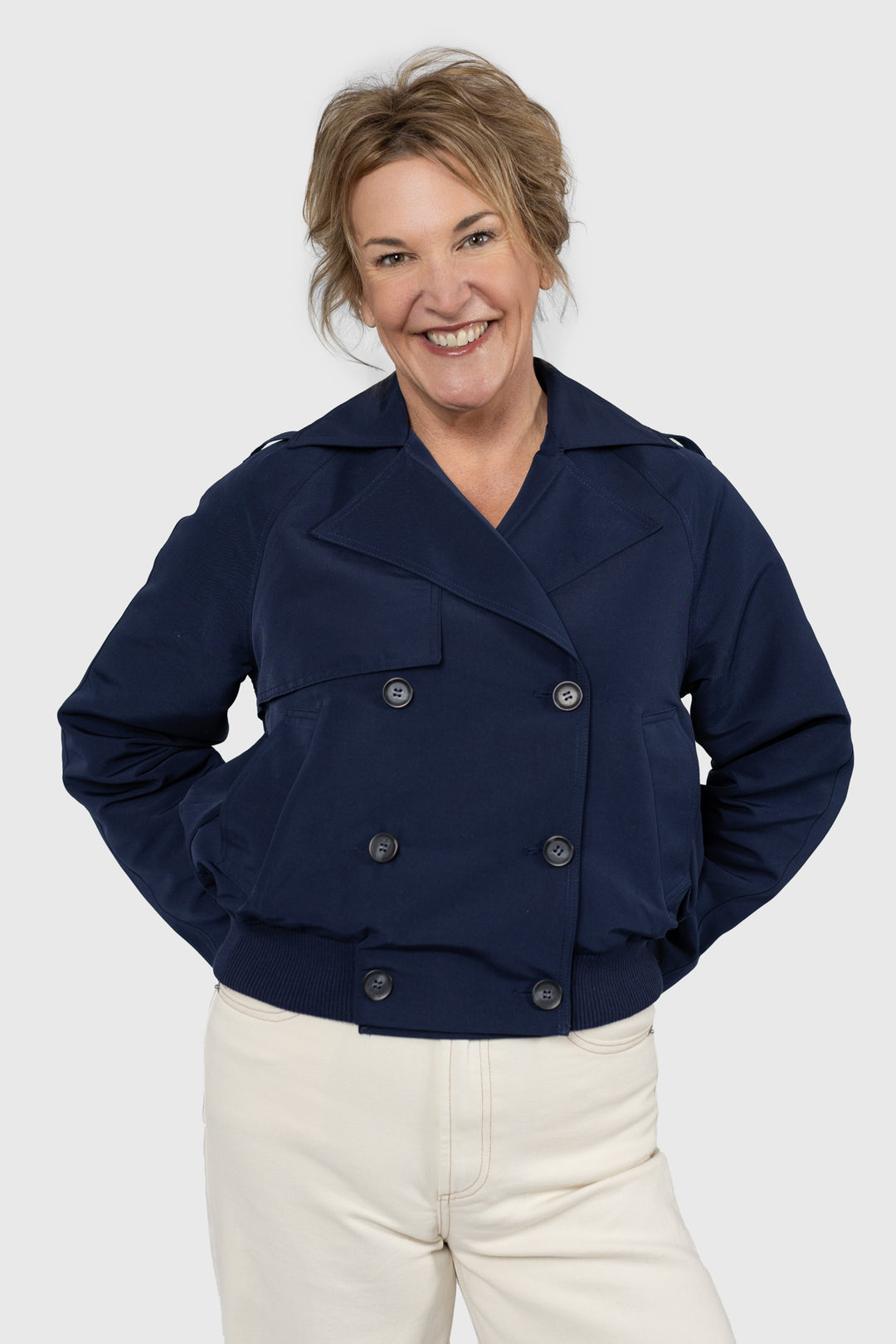 Navy Blue Maris Bomber Jacket