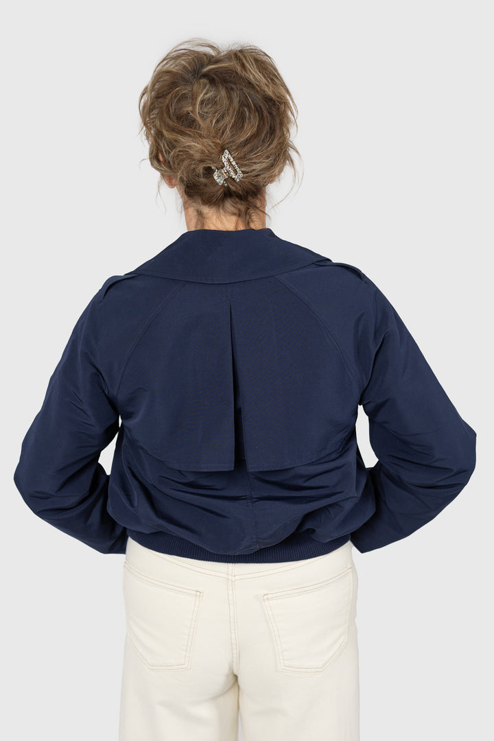 Navy Blue Maris Bomber Jacket