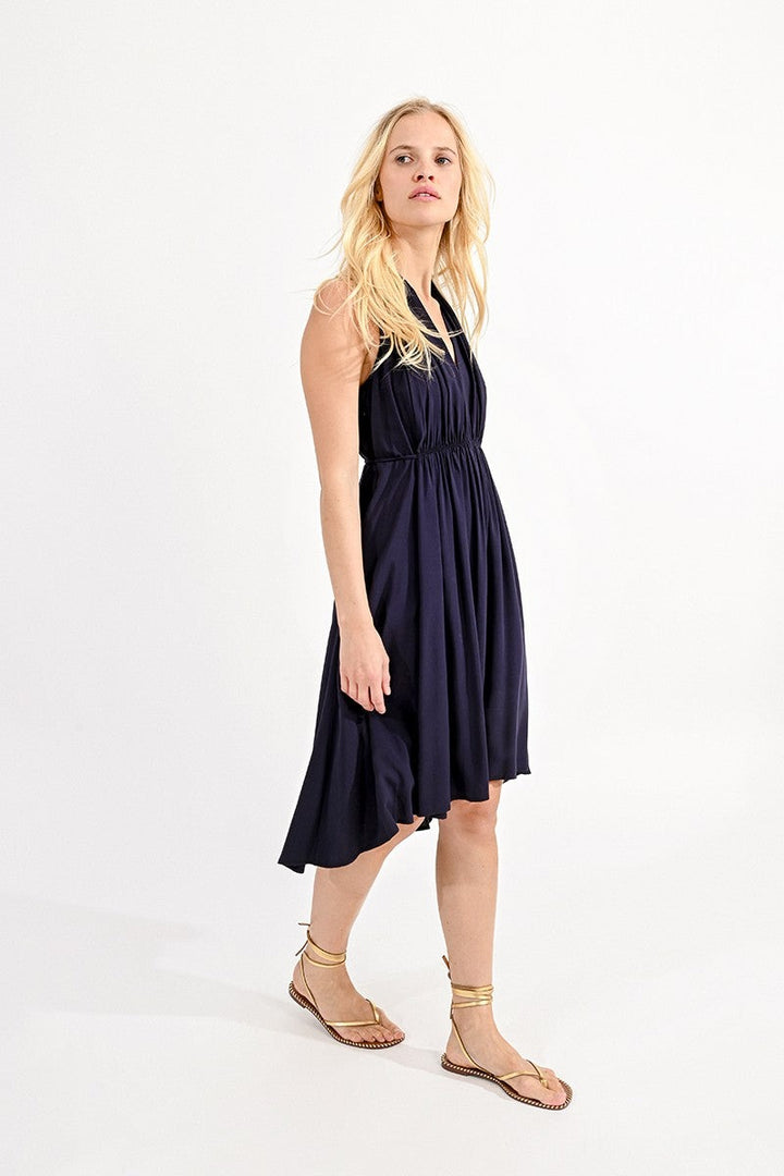 Navy Marilyn Midi Dress