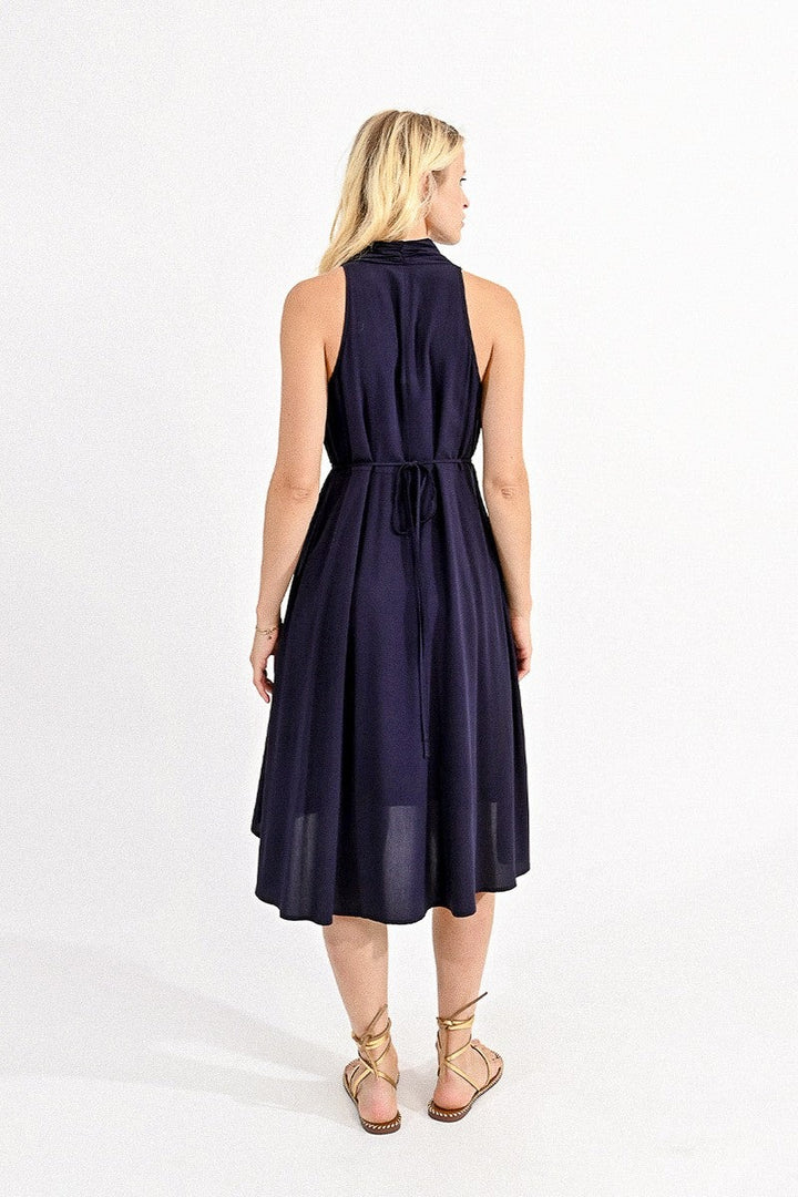 Navy Marilyn Midi Dress