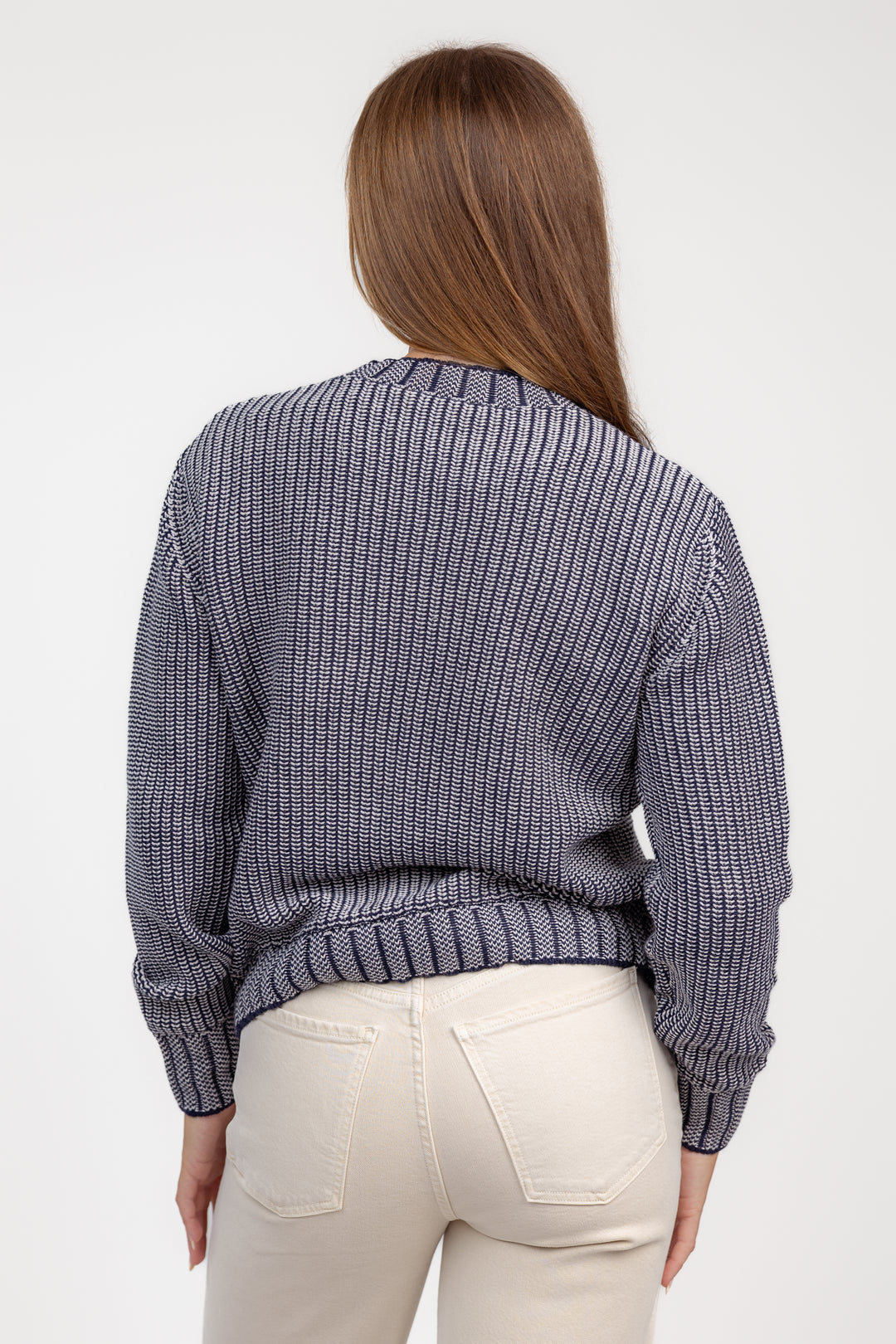 Navy Ombre Stripe Sweater