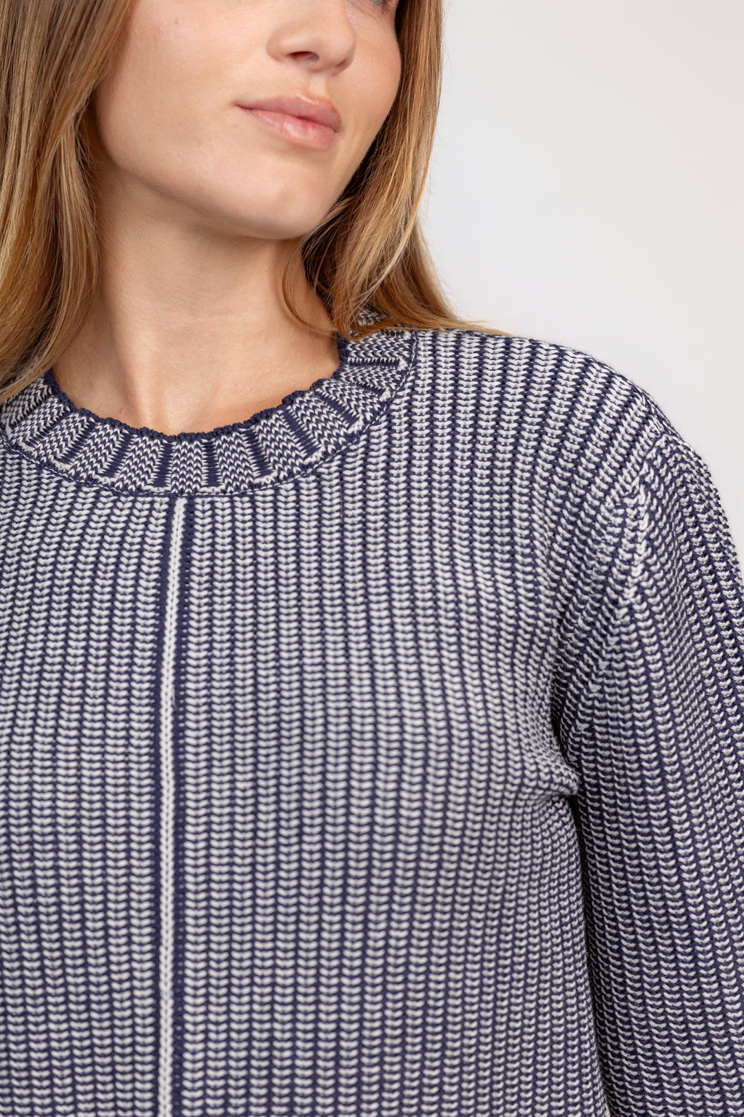 Navy Ombre Stripe Sweater