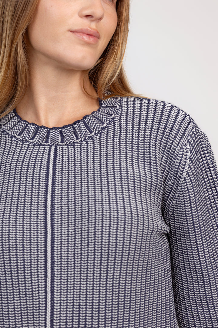Navy Ombre Stripe Sweater