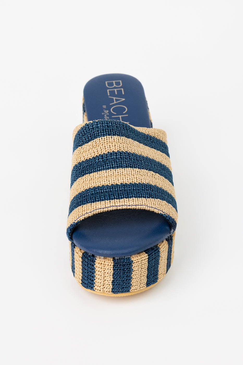 Navy Stripe Terry Sandal