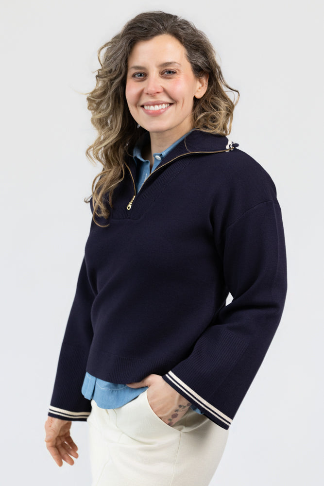 Navy Vanilla Maren Sweater