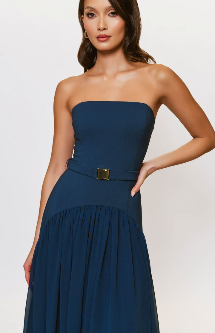 Navy Carmel Maxi Dress