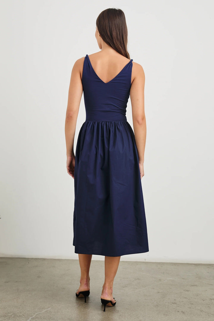 Navy Franca Midi Dress