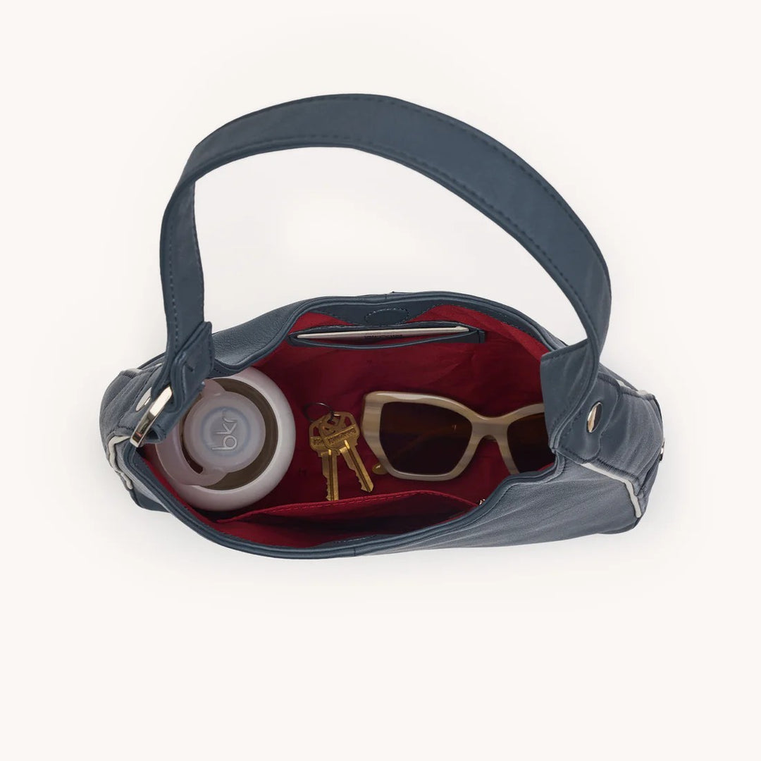 Navy Tim Medium Handbag