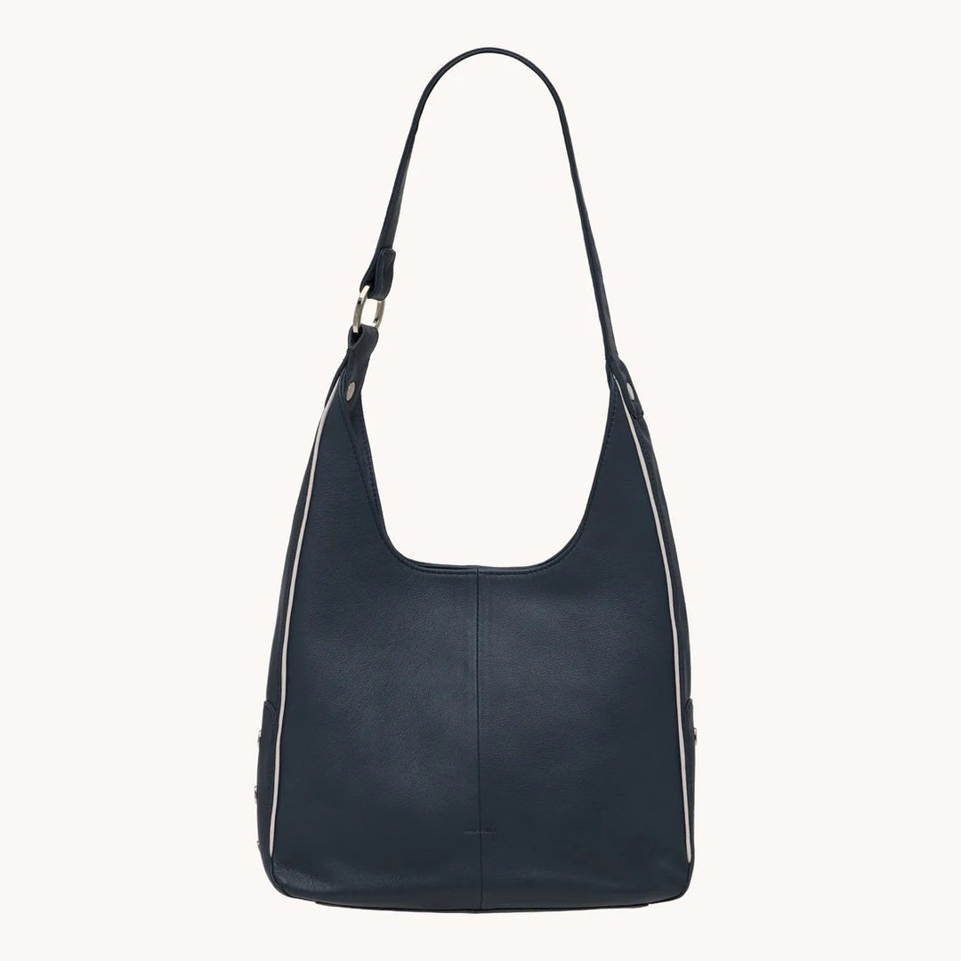 Navy Tim Medium Handbag