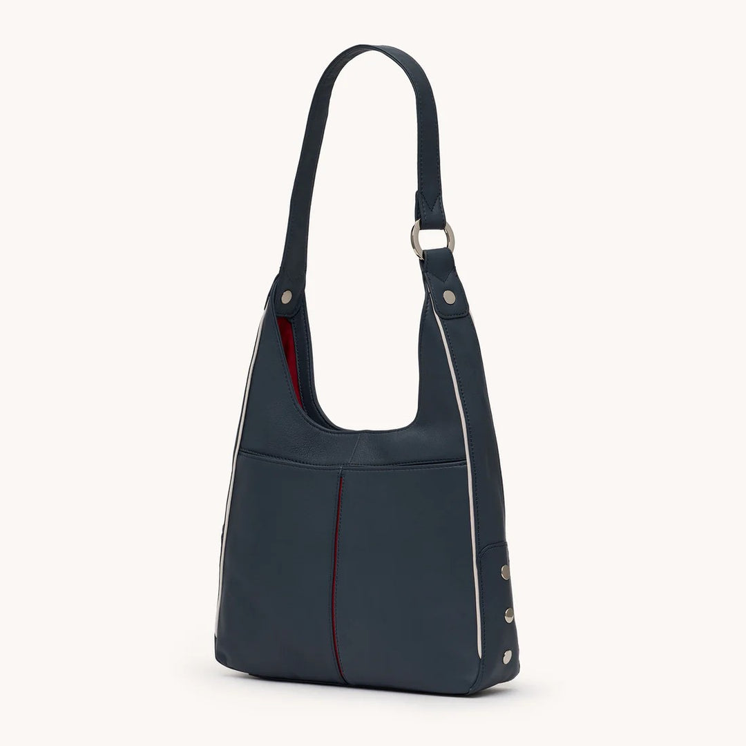 Navy Tim Medium Handbag
