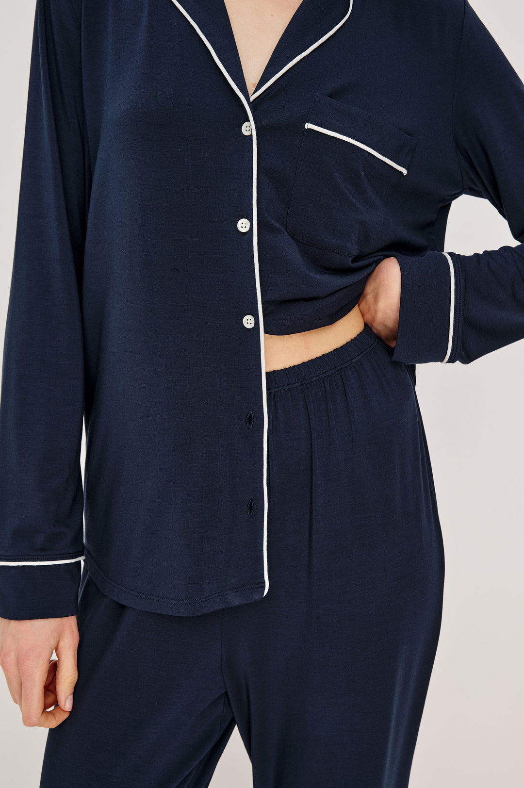 Navy Varra Pajama Set