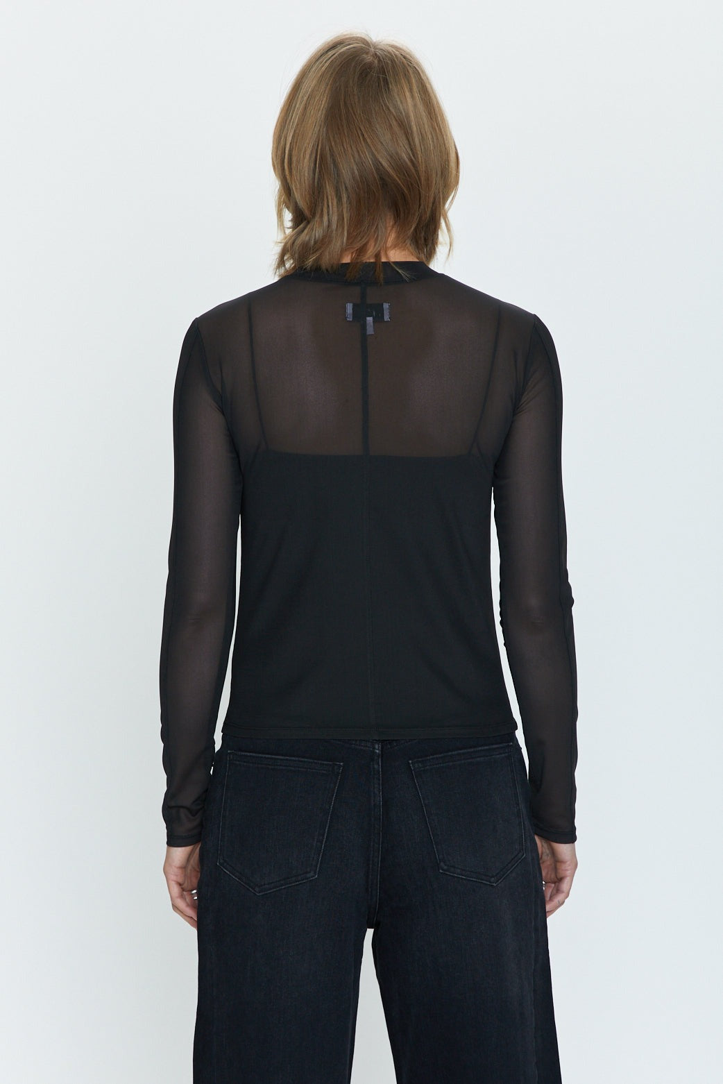 Noir Gwen Mesh Top