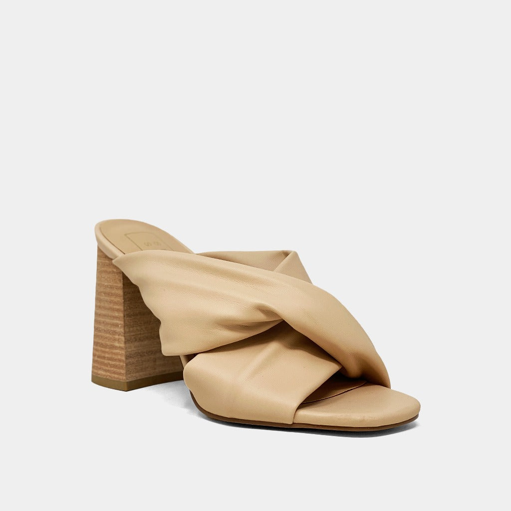 Nude Slip-On Faux Leather Fiji Sandal