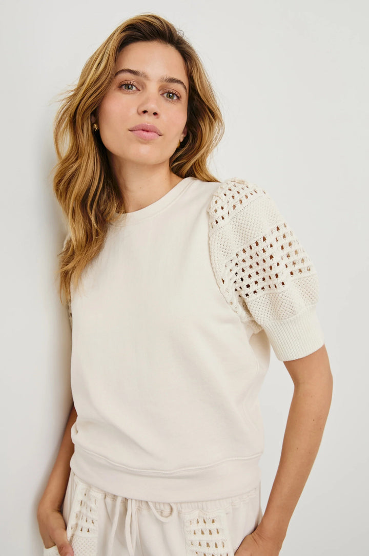 Oat Mixed Media Kimberly Sweatshirt