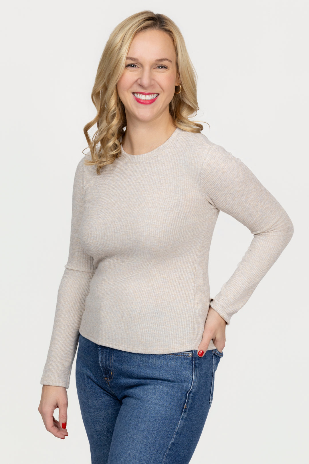 Oatmeal Jolie Tee