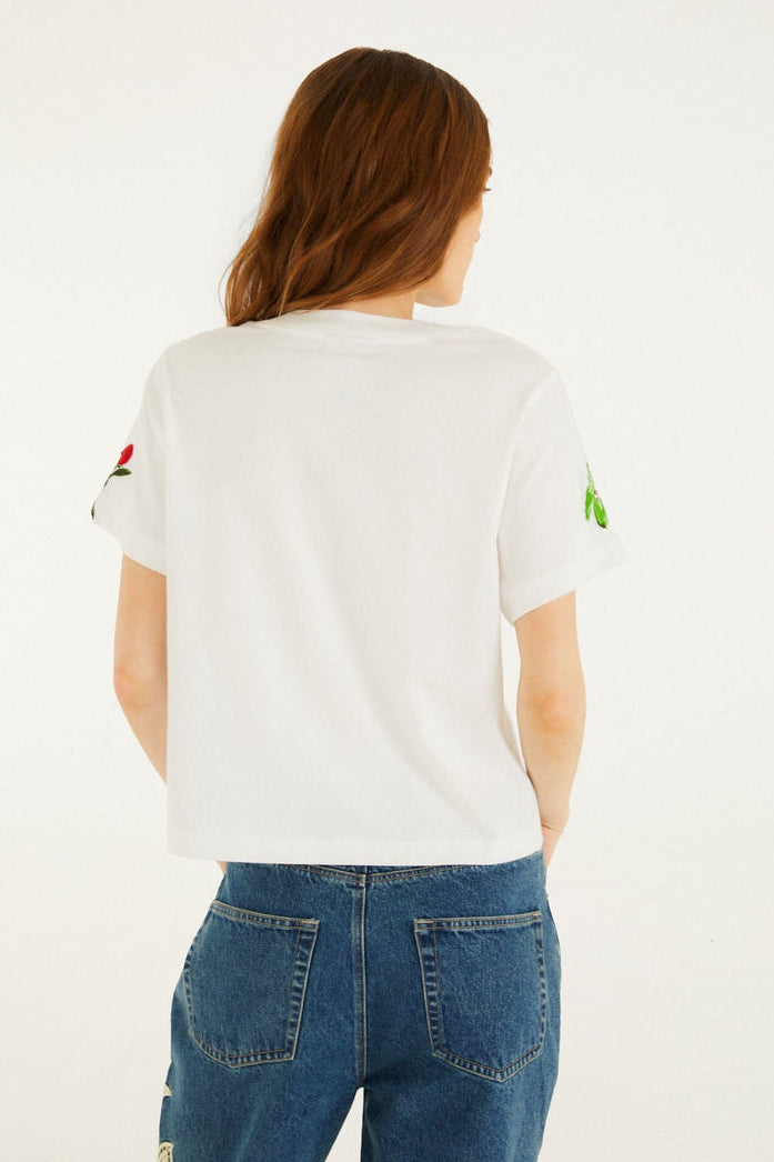 Off White Cool Day Relaxed Tee