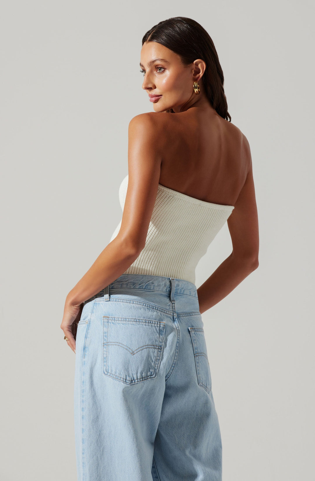 Off White Kailee Sweater Tube Top