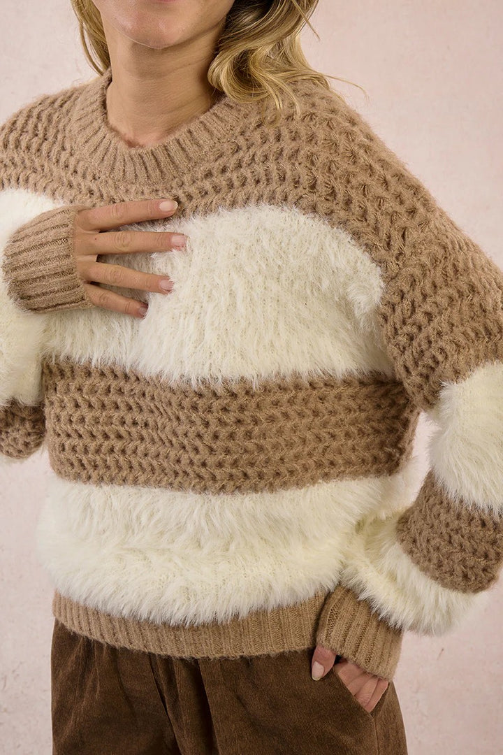 Off White Beige Sweater