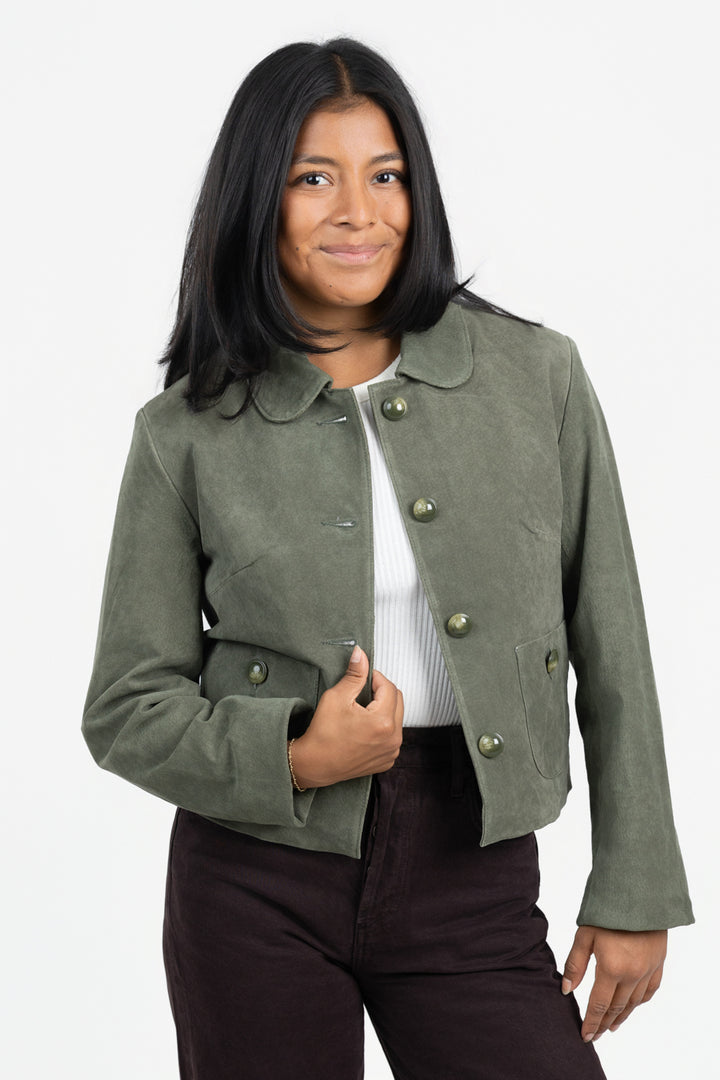 Olive Benly Suede Jacket