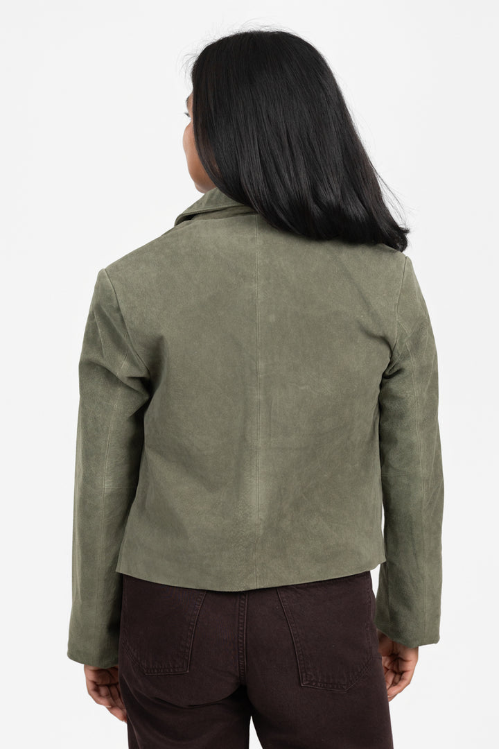 Olive Benly Suede Jacket